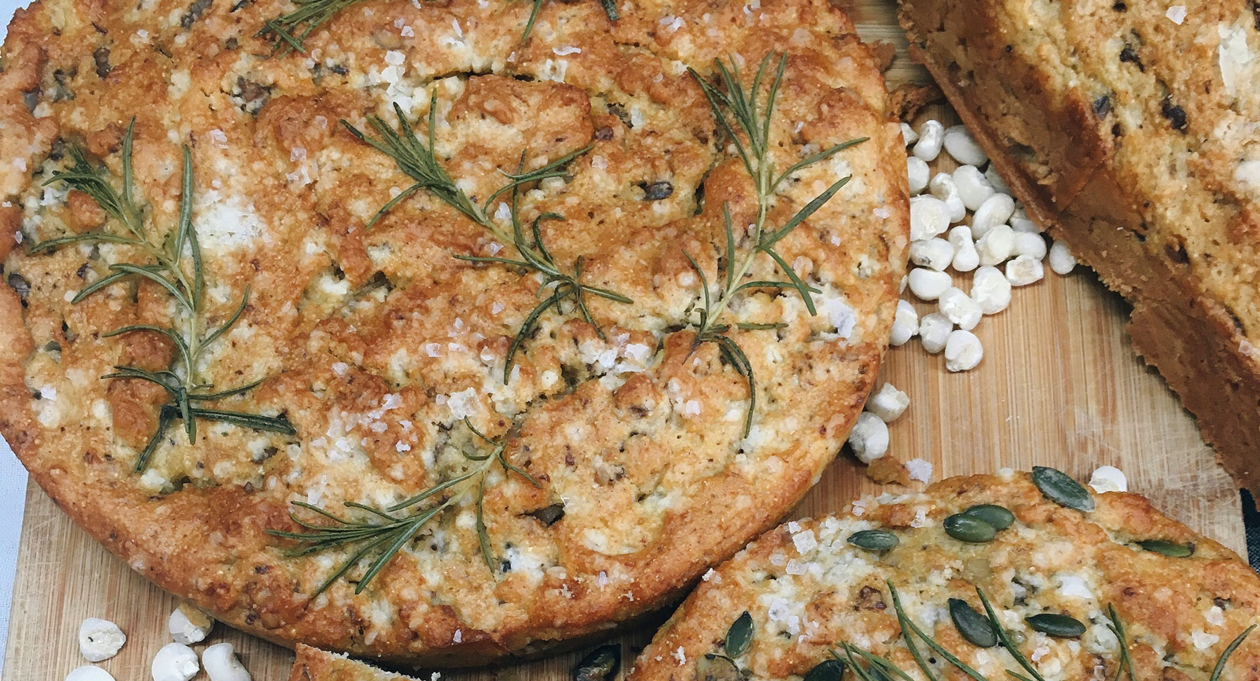 Pan de harina de «blat de moro escairat» y nueces